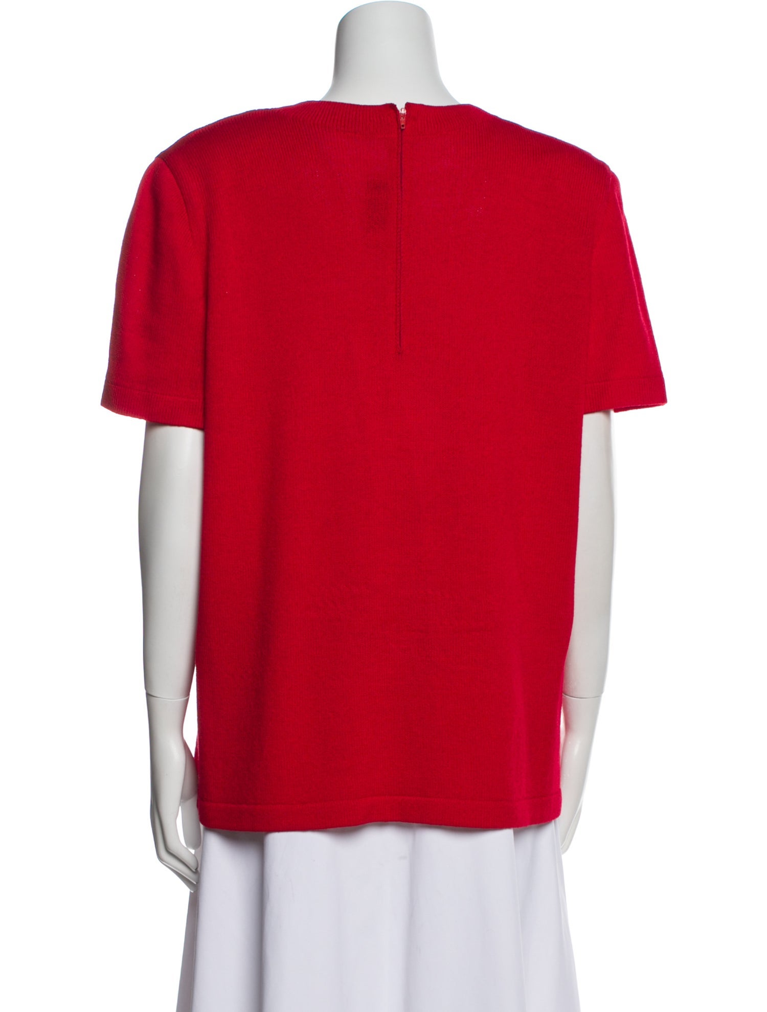 St. John Collection Wool Crew Neck Sweater